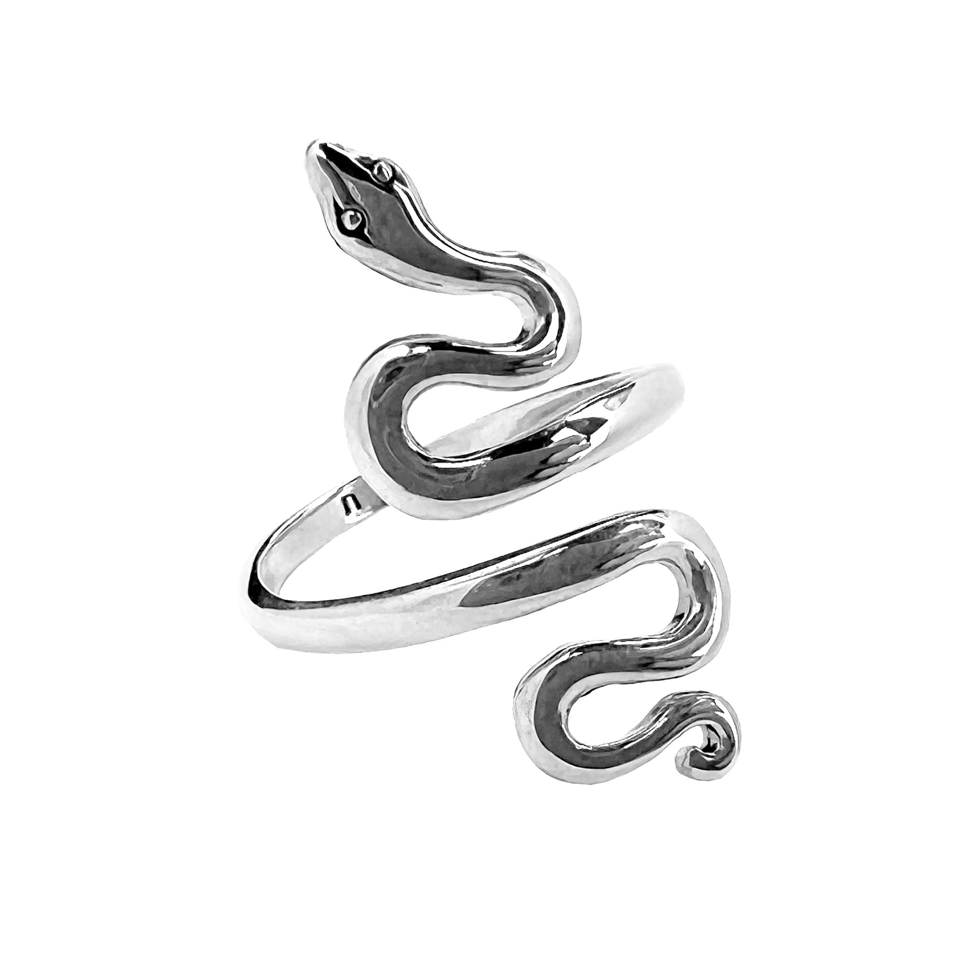 Sterling Silver Adjustable Snake Ring