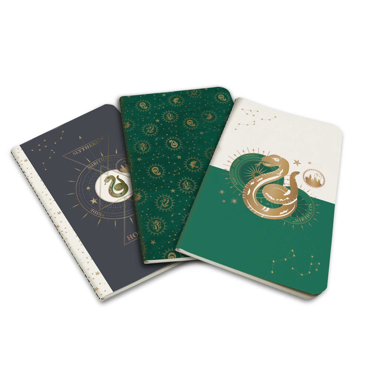 Slytherin Constellation Pocket Notebook Collection, Set of 3