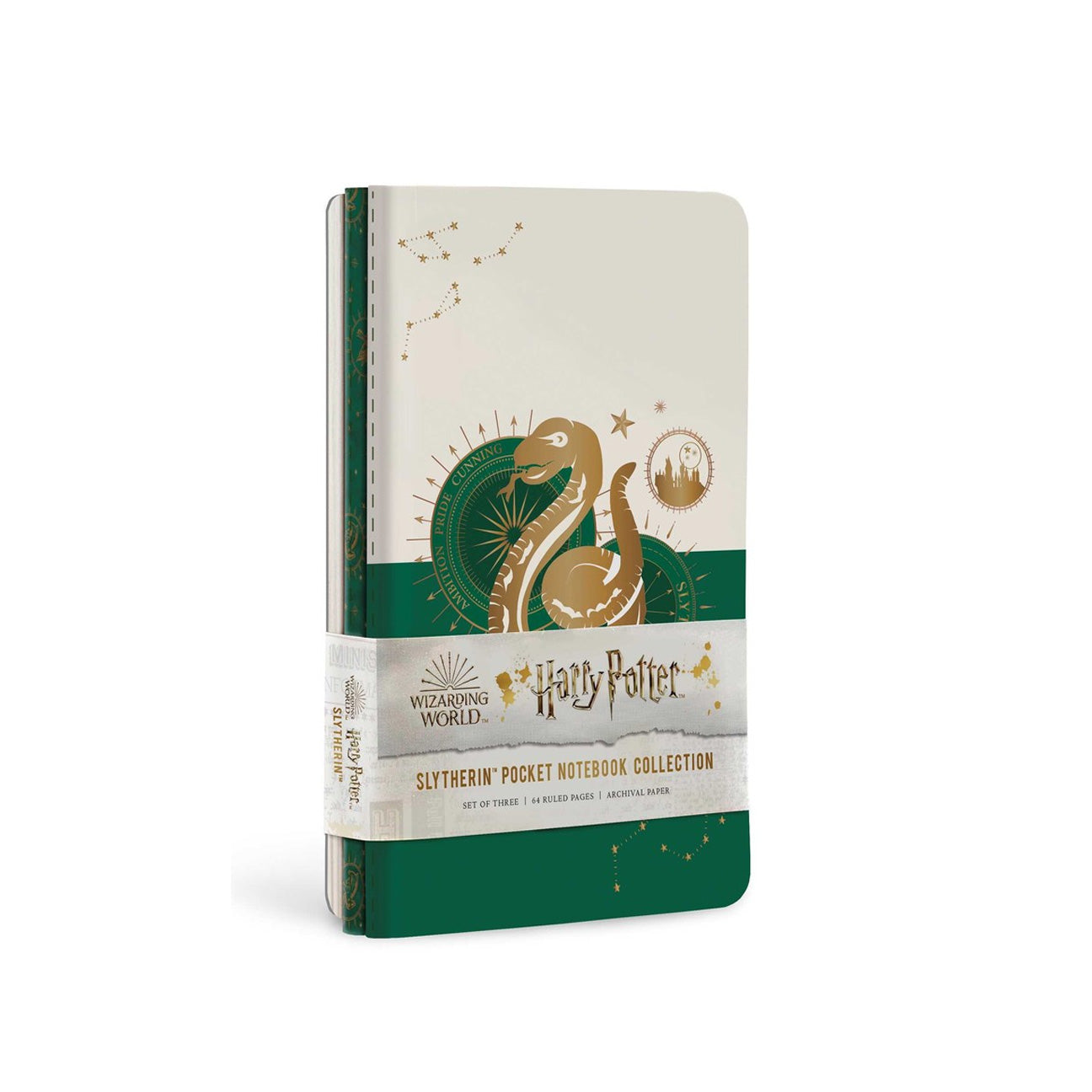Slytherin Constellation Pocket Notebook Collection, Set of 3