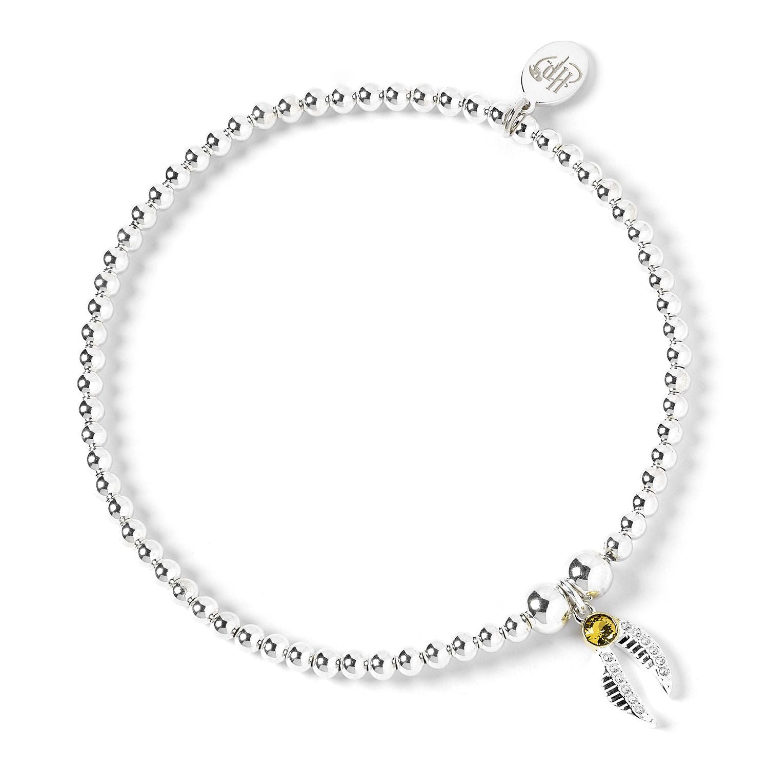 Crystal Golden Snitch Ball Bead Bracelet