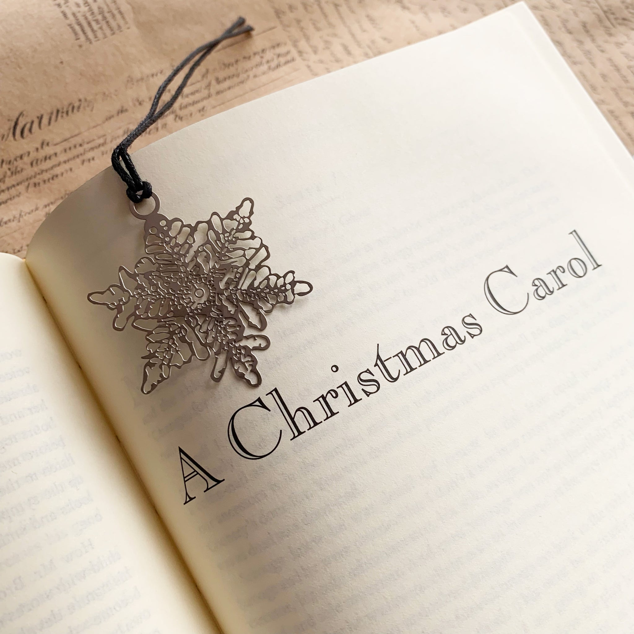 Silver Plated Snowflake Bookmark
