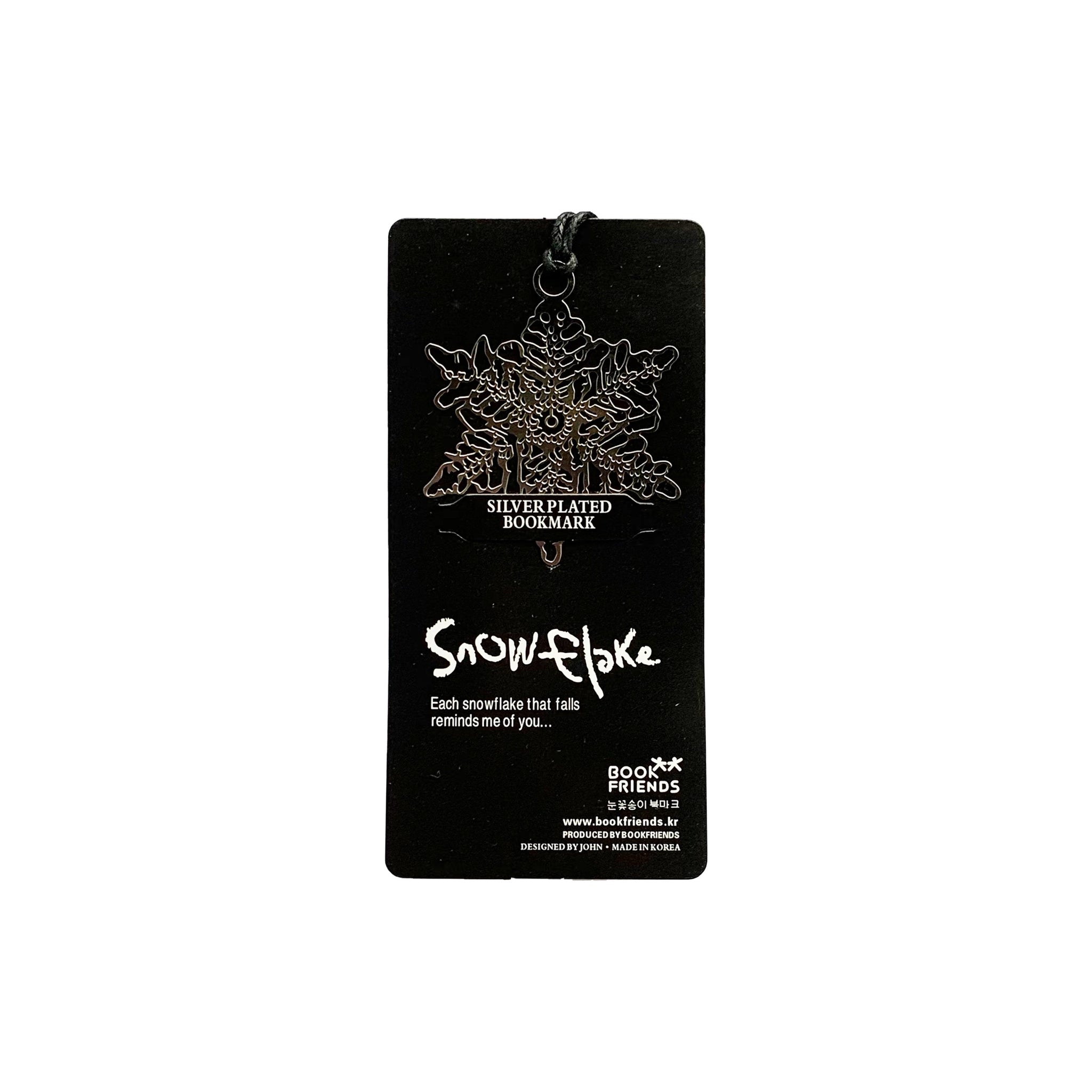Silver Plated Snowflake Bookmark