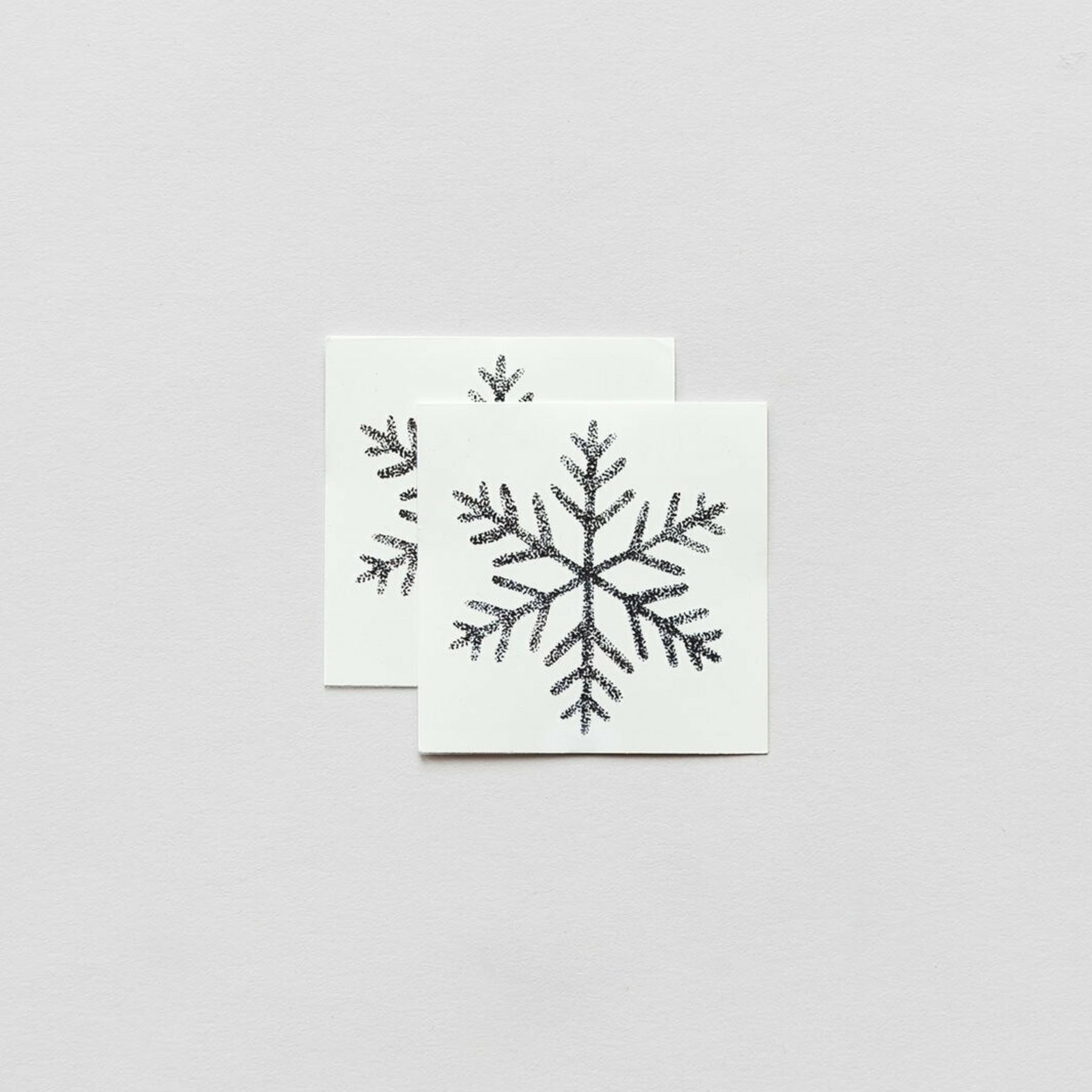 Snowflake Tattoos, set of 2