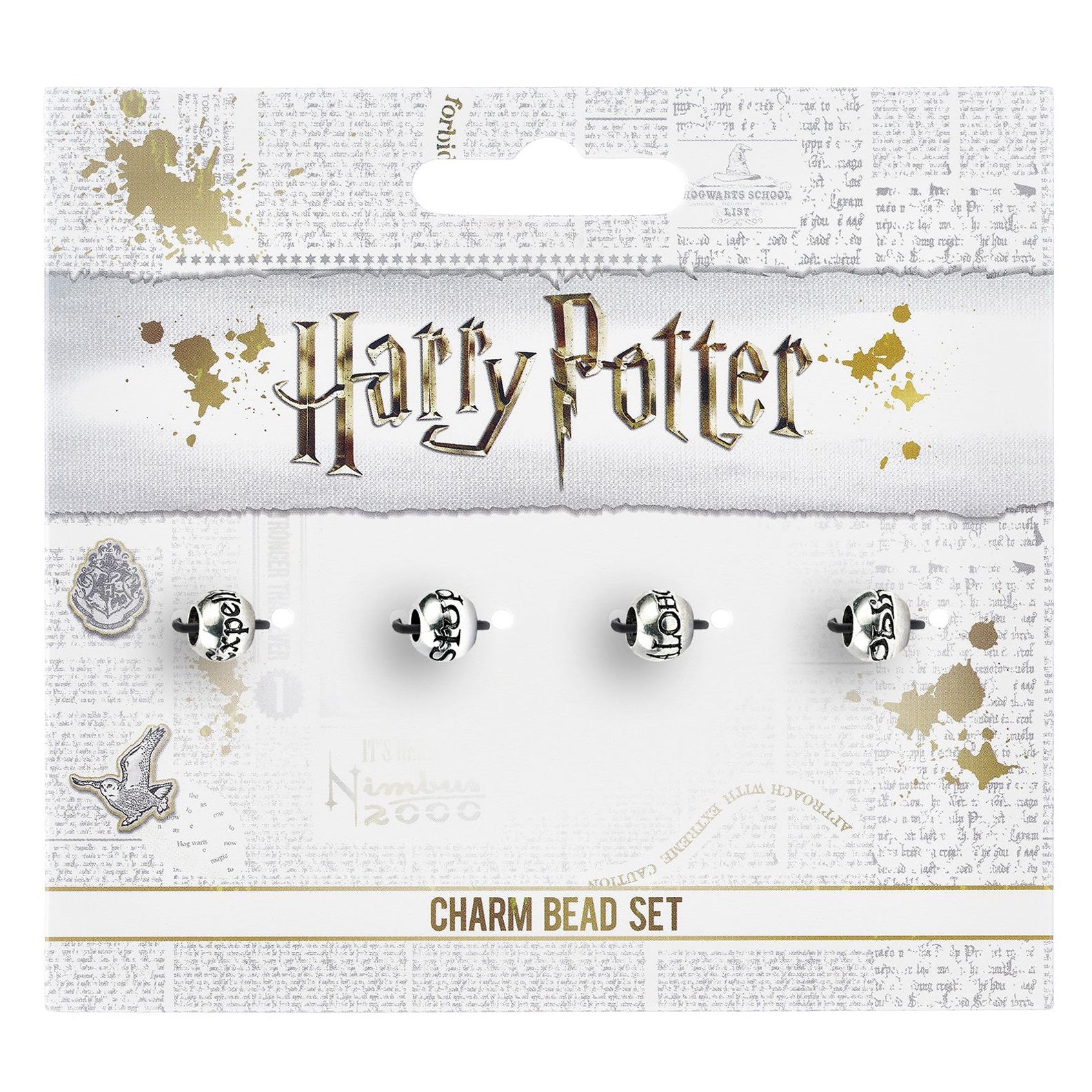 Harry Potter Silver Plated Charm Bead Set