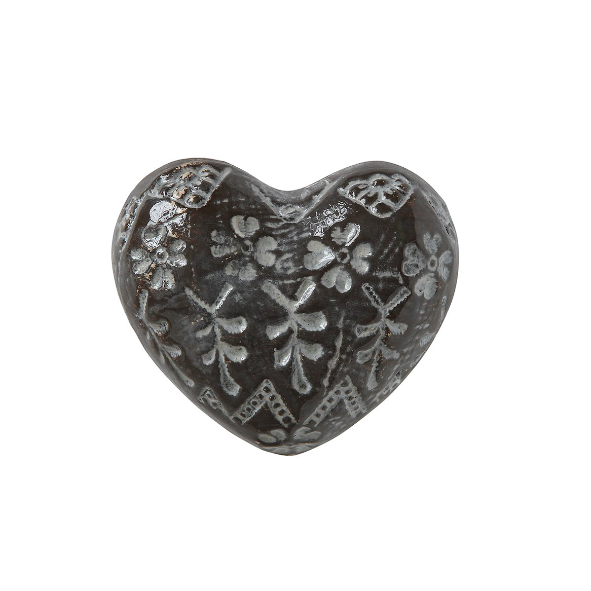 Embossed Stoneware Heart