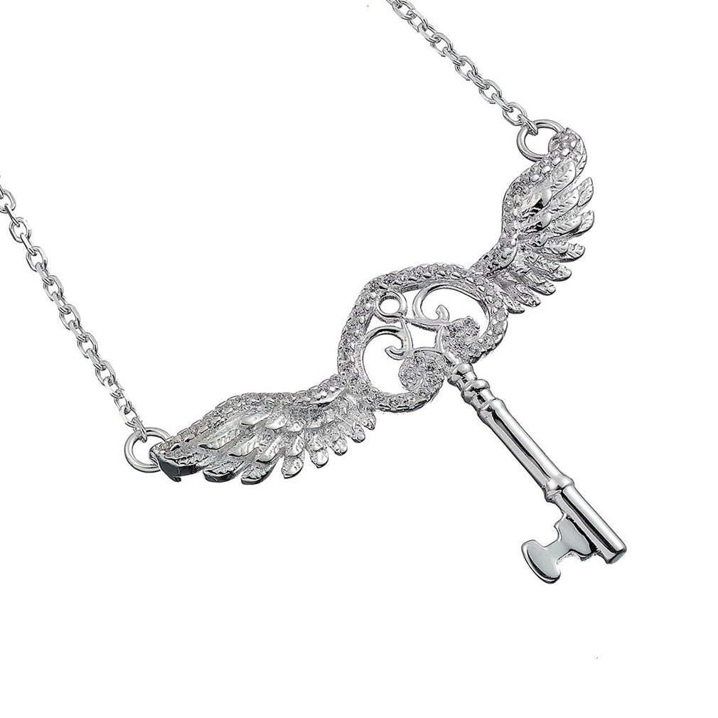 Crystal Flying Key Necklace