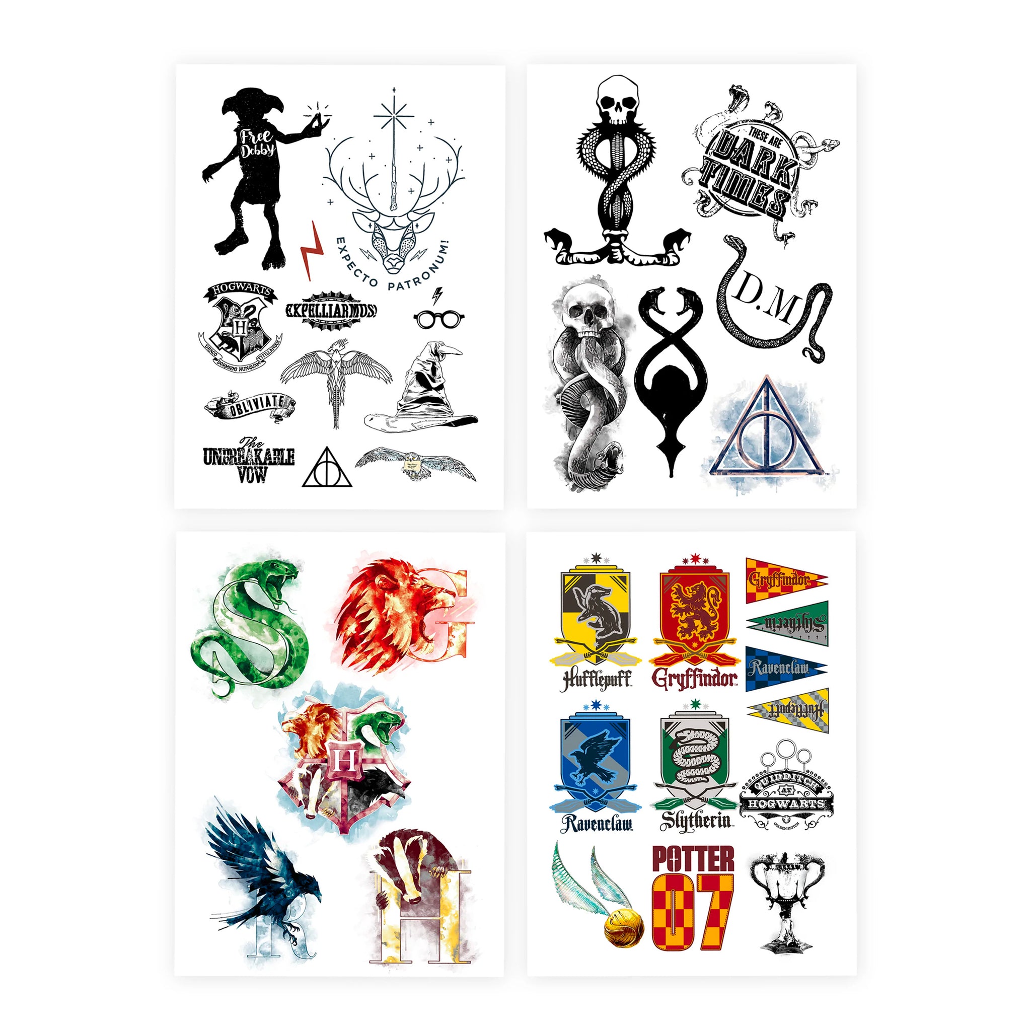 Harry Potter Temporary Tattoo Set