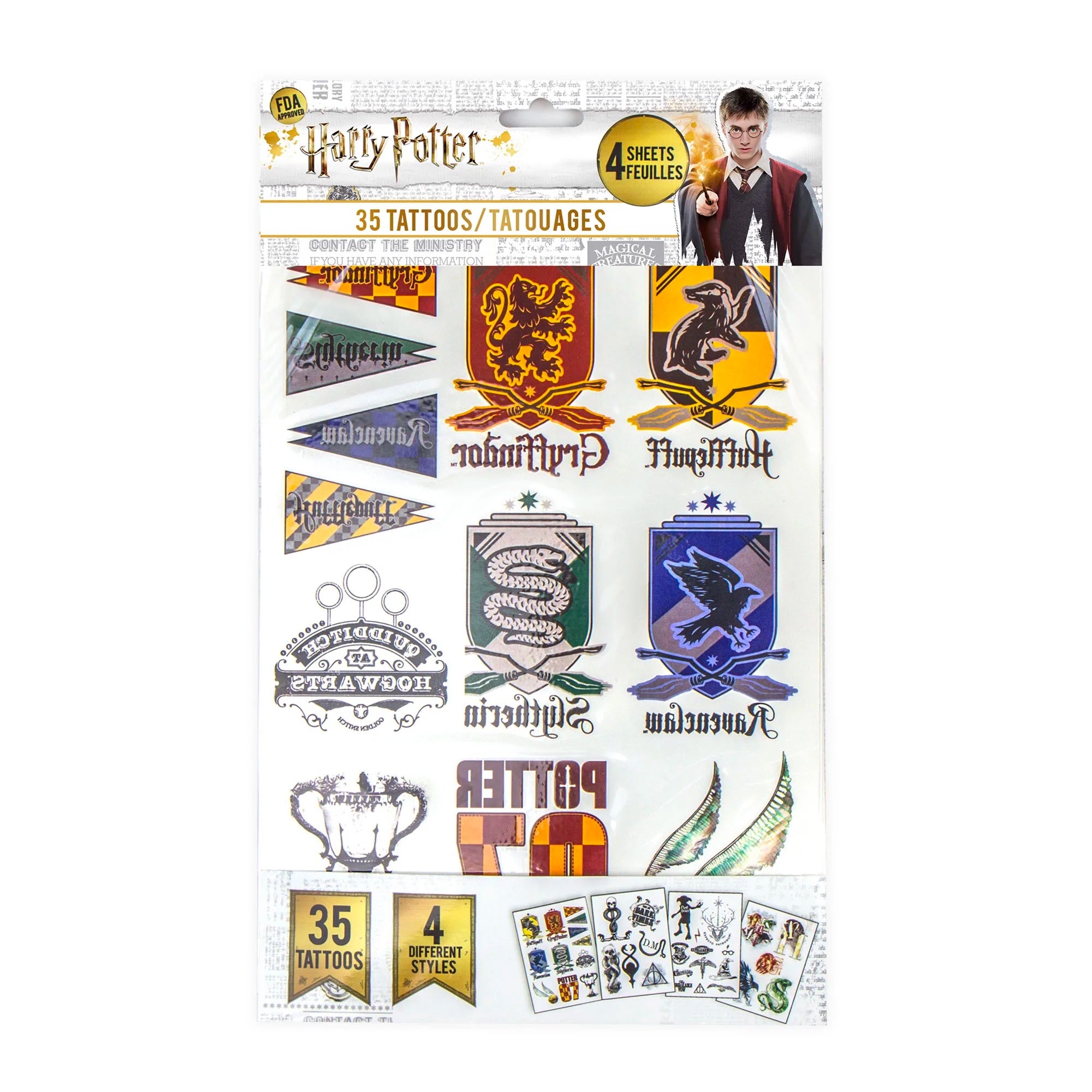 Harry Potter Temporary Tattoo Set