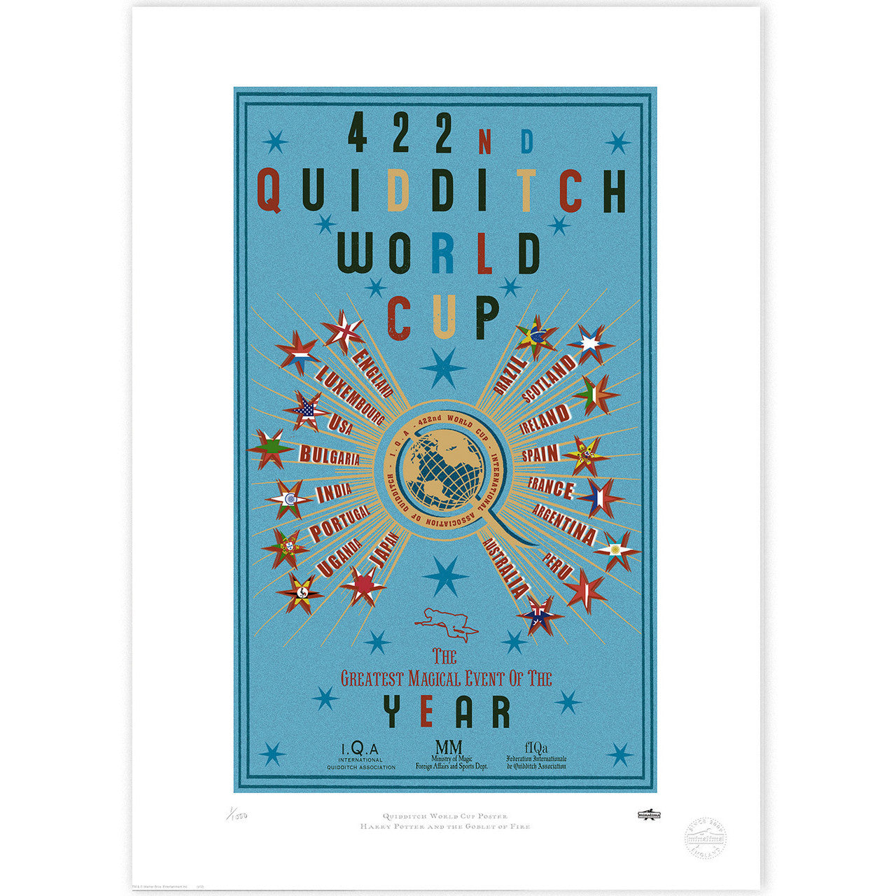 The 422nd Quidditch World Cup Limited Edition Art Print