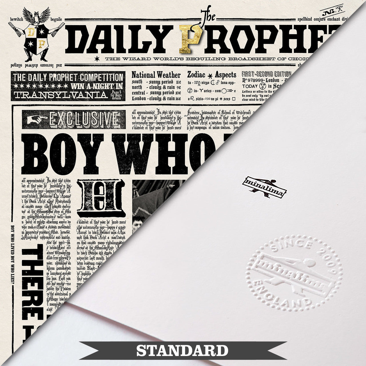 The Daily Prophet - Boy Who Lived Limited Edition Art Print