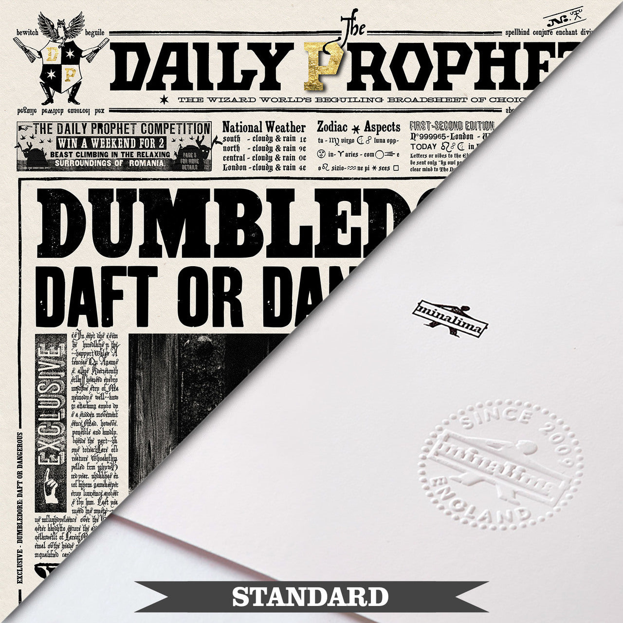 The Daily Prophet - Dumbledore: Daft or Dangerous? Limited Edition Art Print