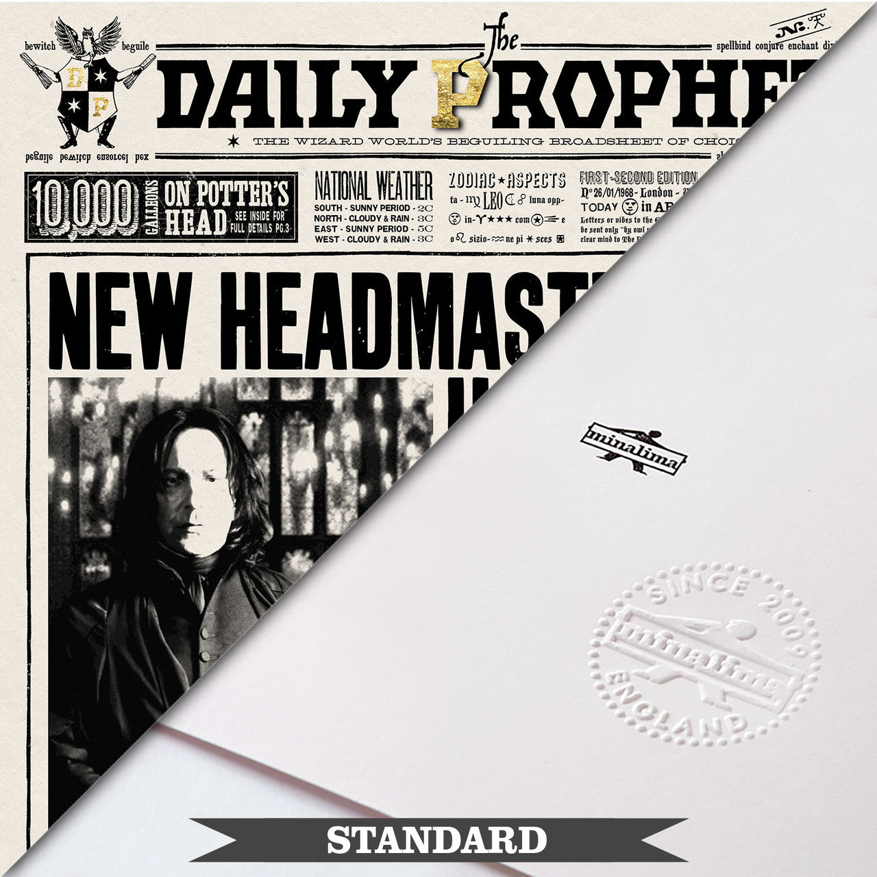 The Daily Prophet - New Headmaster for Hogwarts Limited Edition Art Print