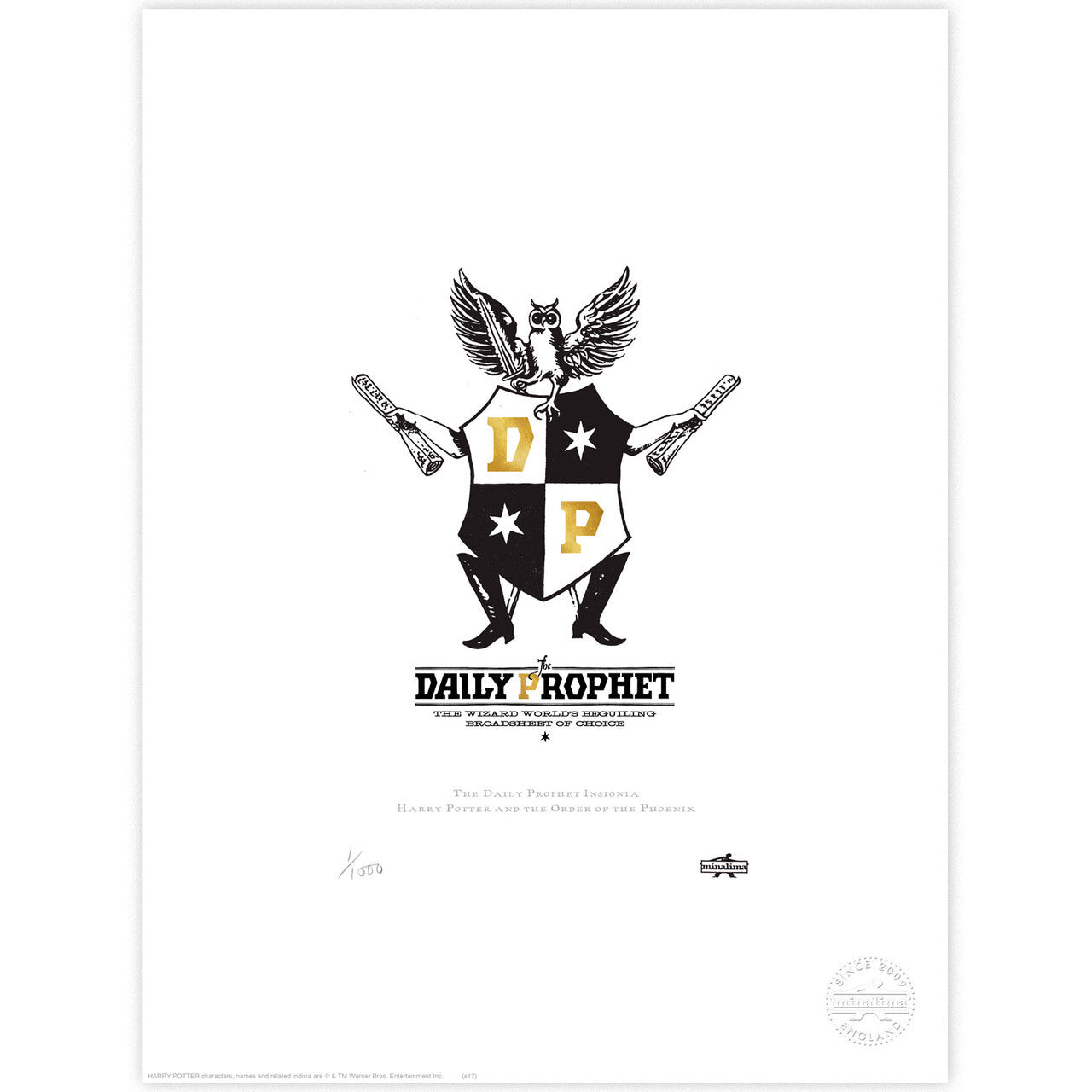 The Daily Prophet Insignia Limited Edition Art Print