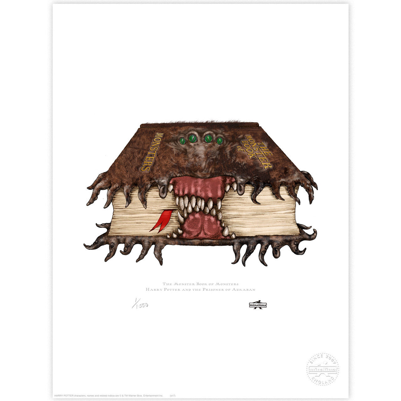 The Monster Book of Monsters Limited Edition Art Print