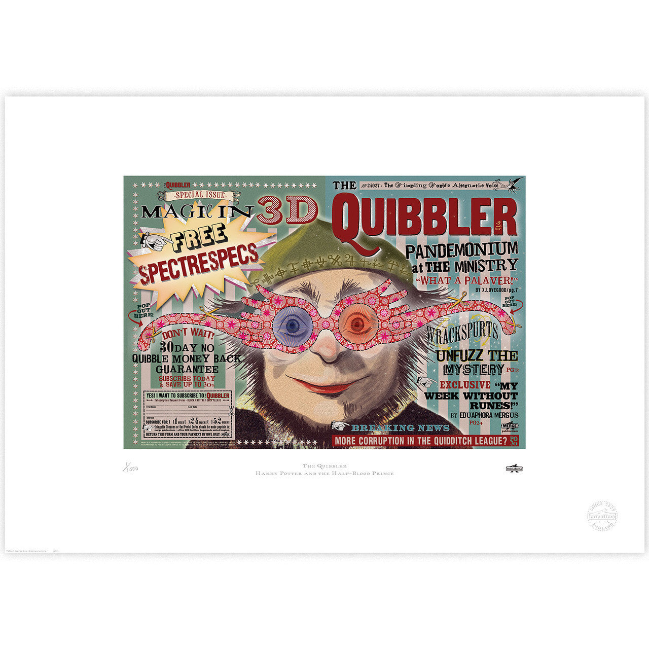 The Quibbler - Spectrespecs  Limited Edition Art Print