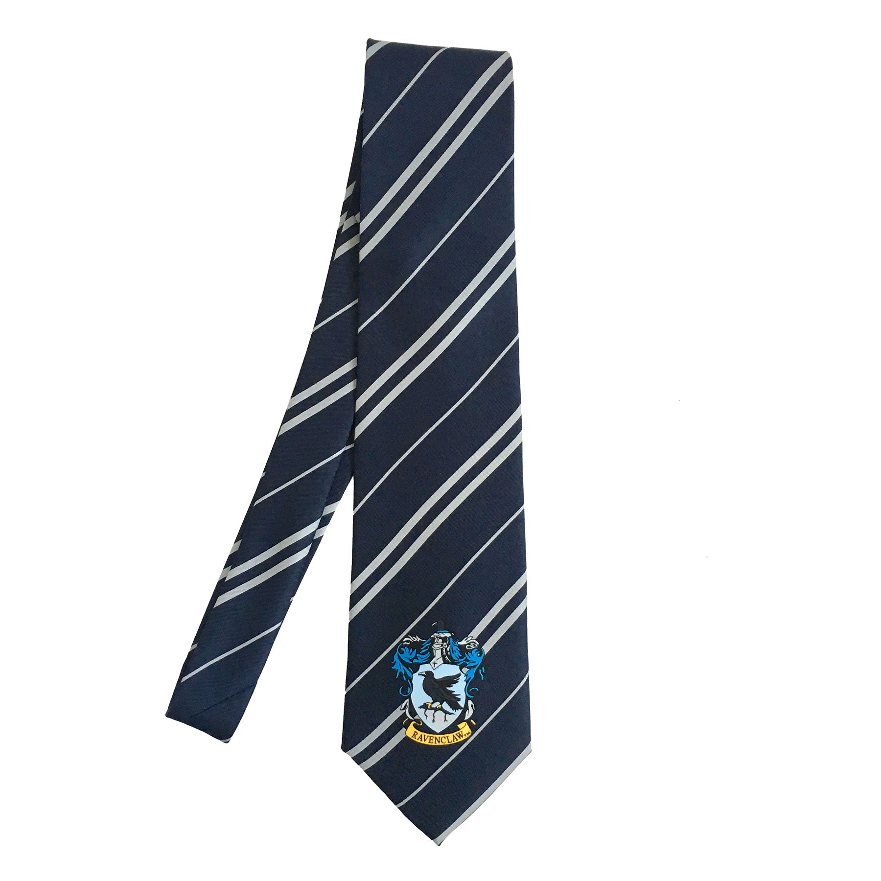 Ravenclaw Tie Inspired Lanyard With Metal Enamel Charm - Officially Licensed Harry Potter ID Badge Holder