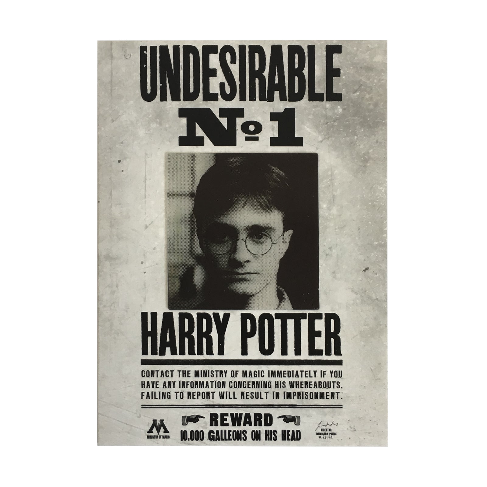 Undesirable No. 1 Poster Lenticular Notecard
