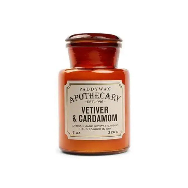 Apothecary Glass Candle - Vetiver & Cardamom