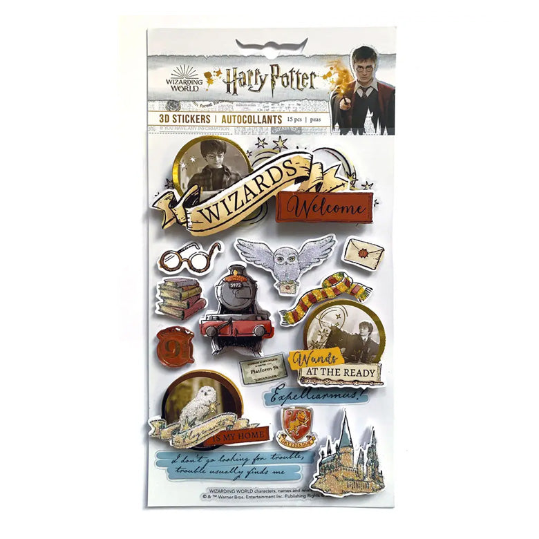 Harry Potter 3D Watercolour Stickers
