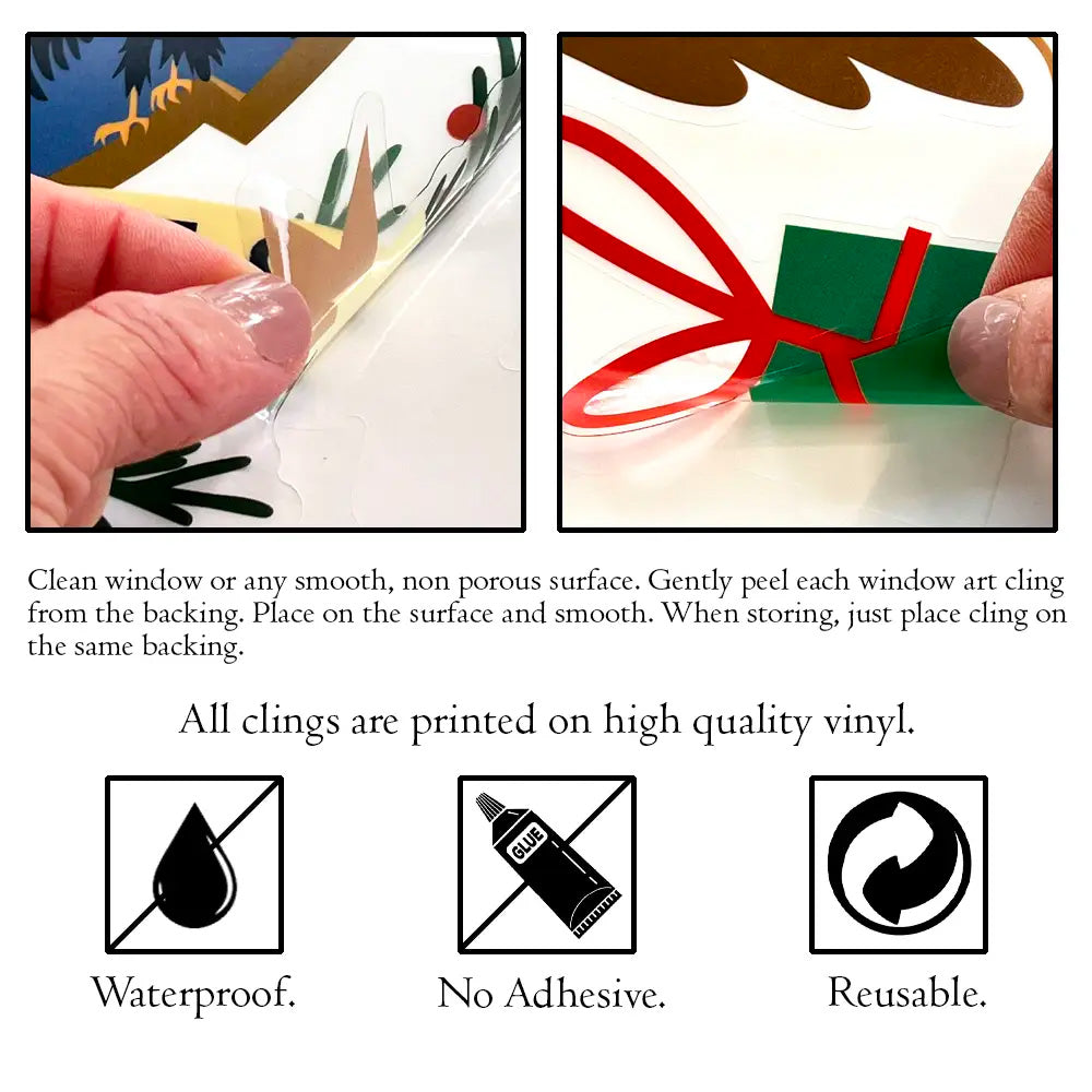 Holidays at Hogwarts Window Clings