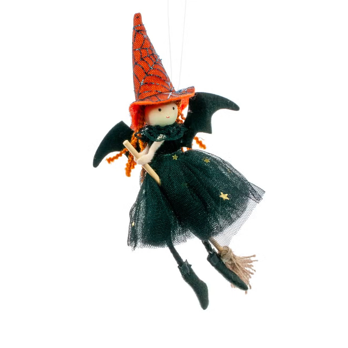 Bat Witch Ornament