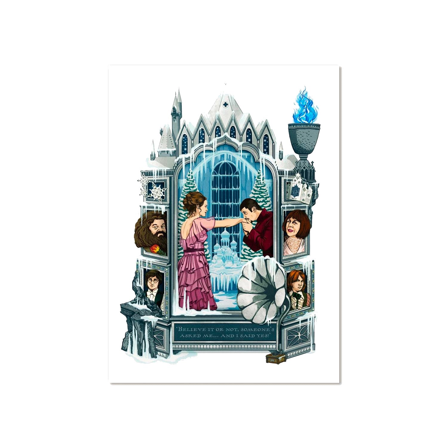 Yule Ball Postcard