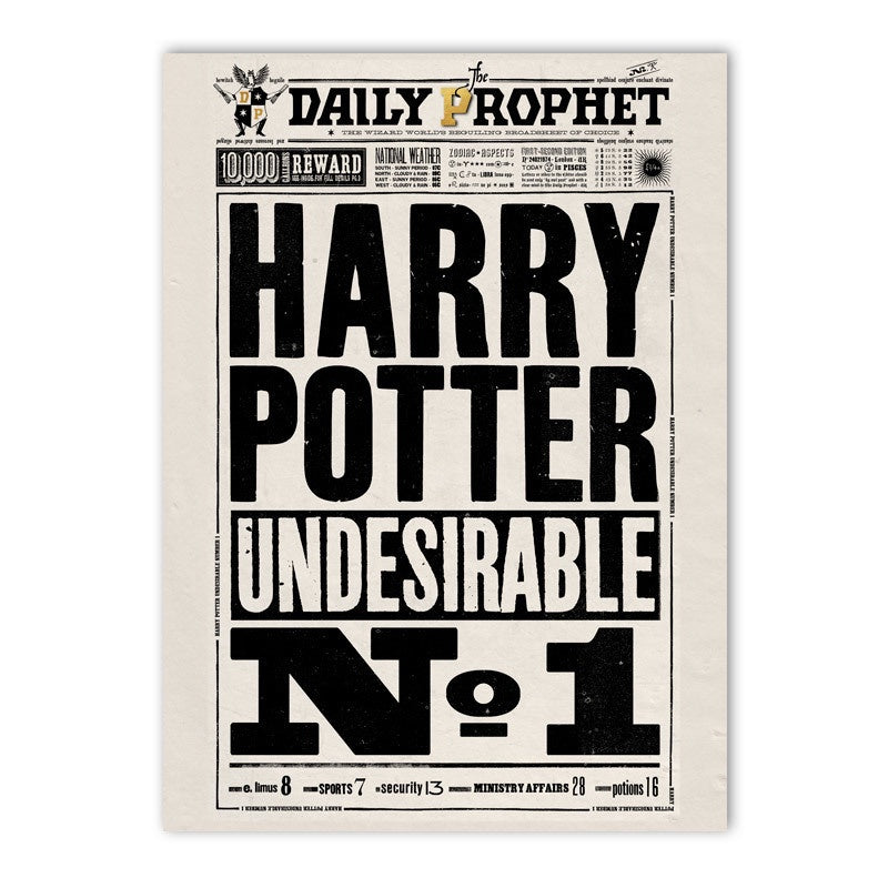 The Daily Prophet - Undesirable No. 1 Poster