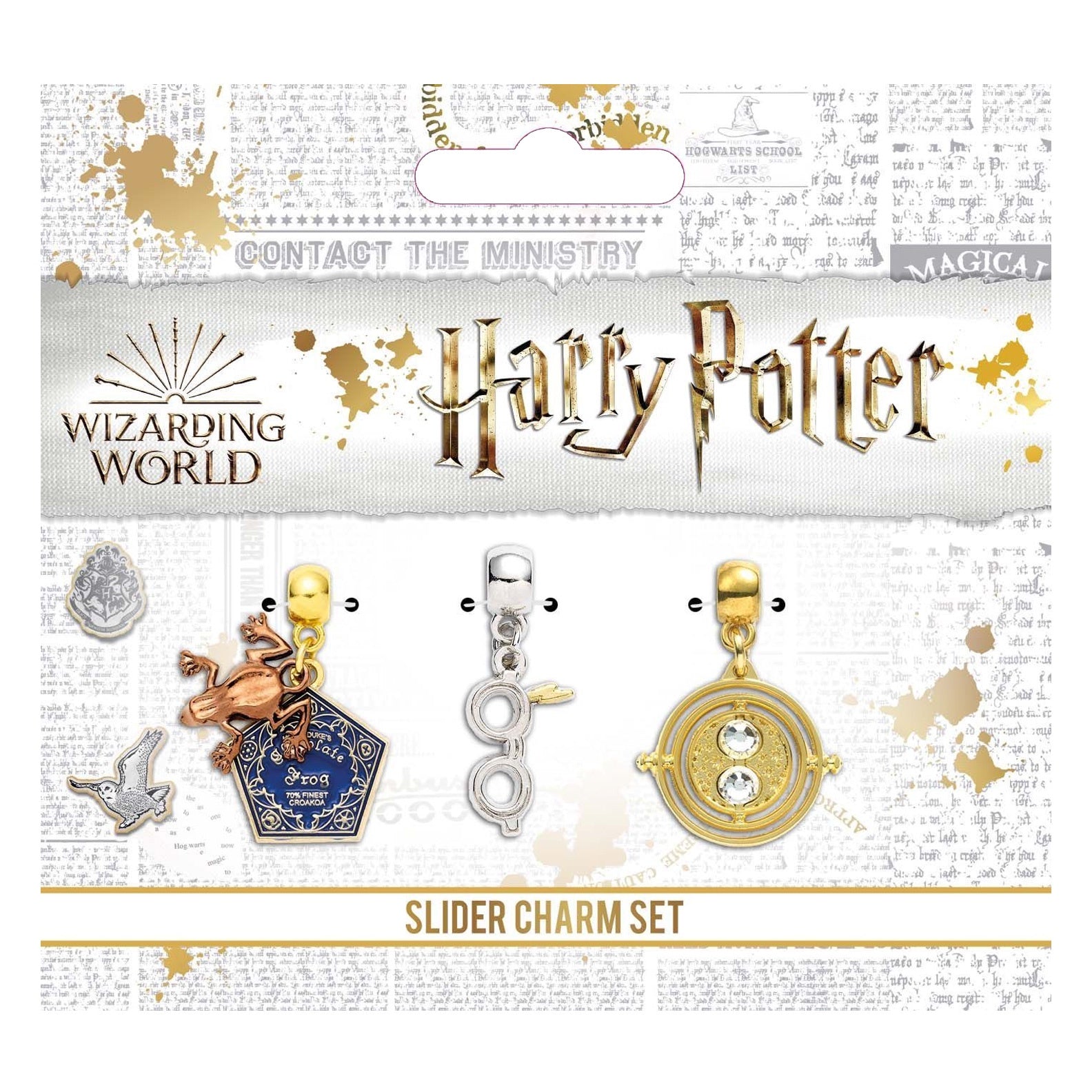 Charm Set - Chocolate Frog, Glasses & Time Turner