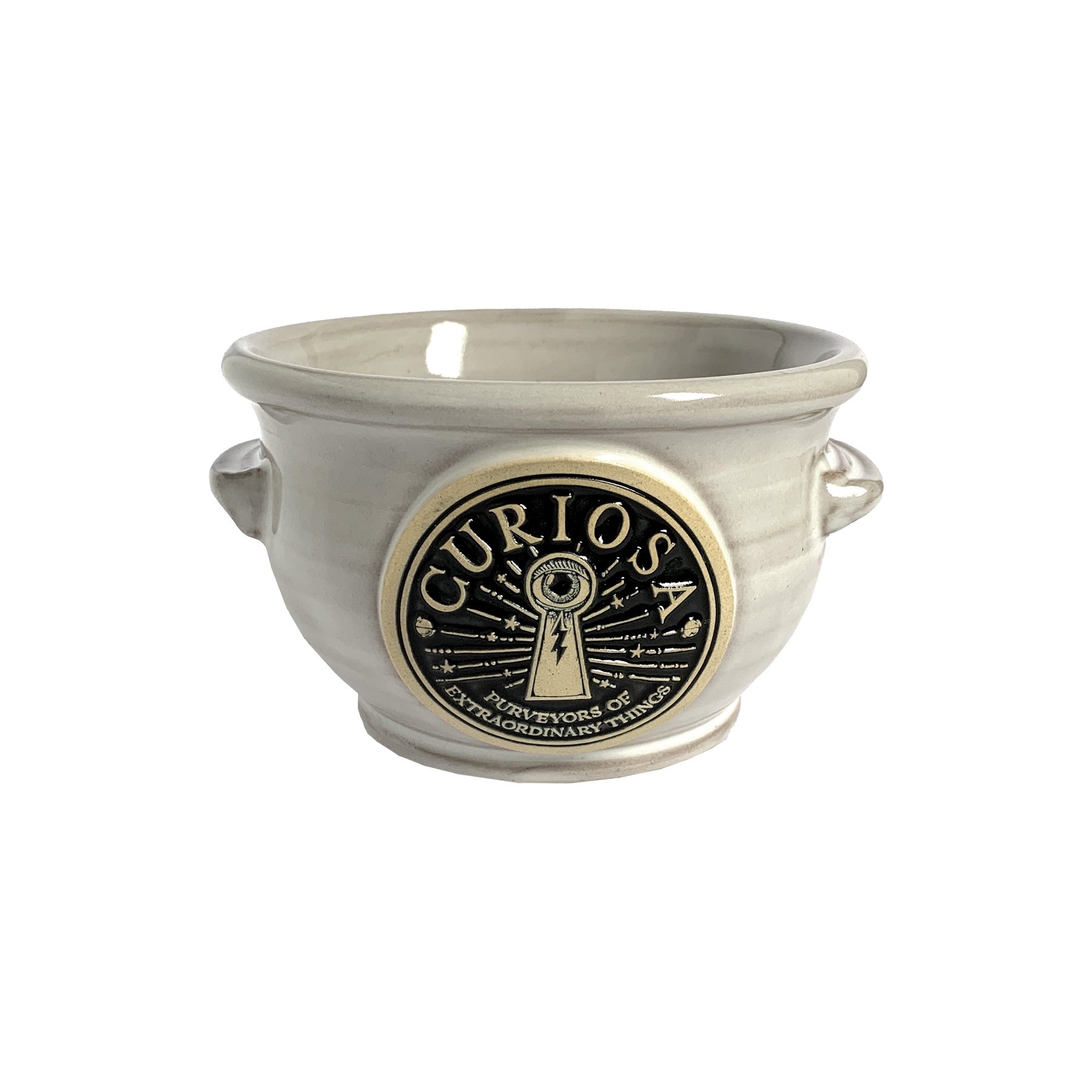 Curiosa Stone White Mini Cauldron Bowl