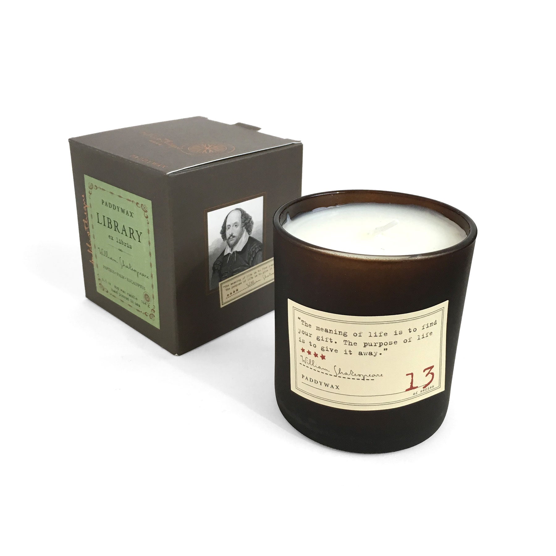 Library Soy Wax Candle - William Shakespeare