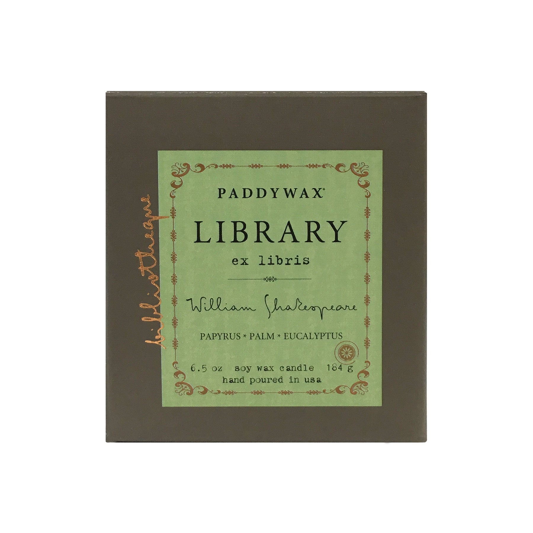 Library Soy Wax Candle - William Shakespeare