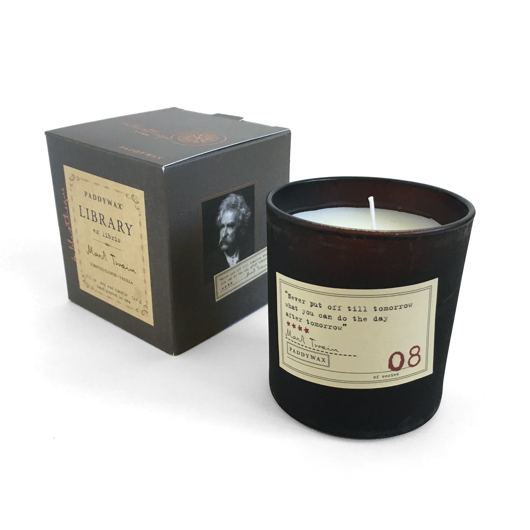 Library Soy Wax Candle - Mark Twain