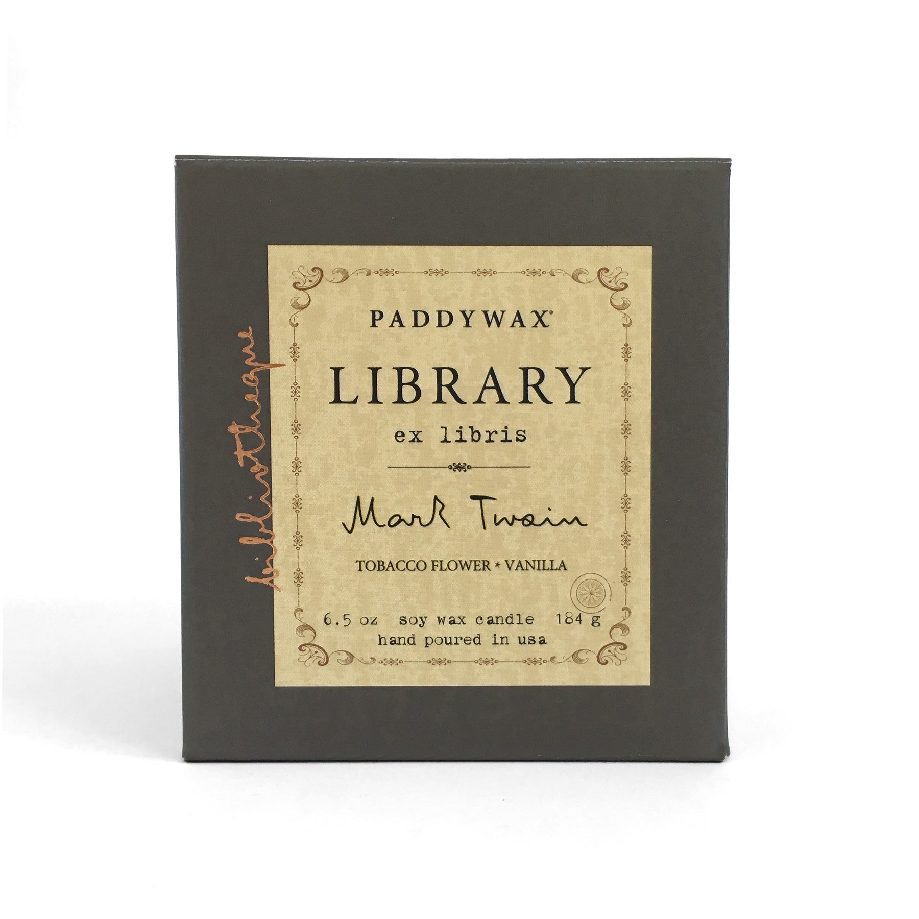 Library Soy Wax Candle - Mark Twain