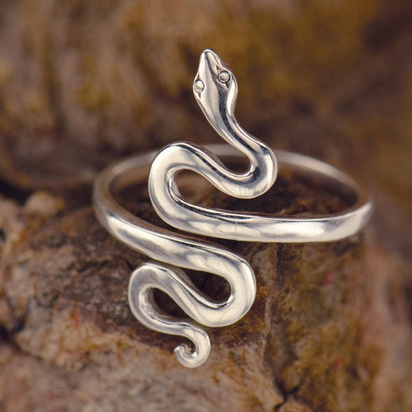 Sterling Silver Adjustable Snake Ring